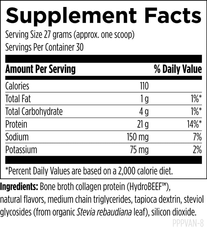Bone Broth Protein Vanilla (Formerly PurePaleo) - 810 grams
