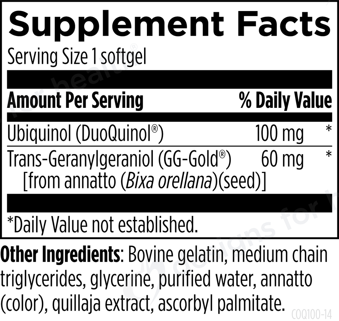 CoQnol 100mg - 60 softgels