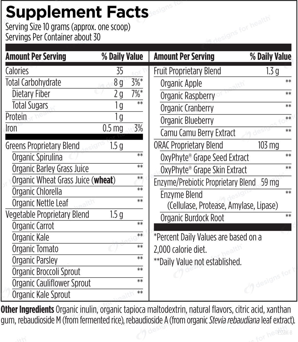 EssentiaGreens™ and Reds Strawberry Kiwi - 310g