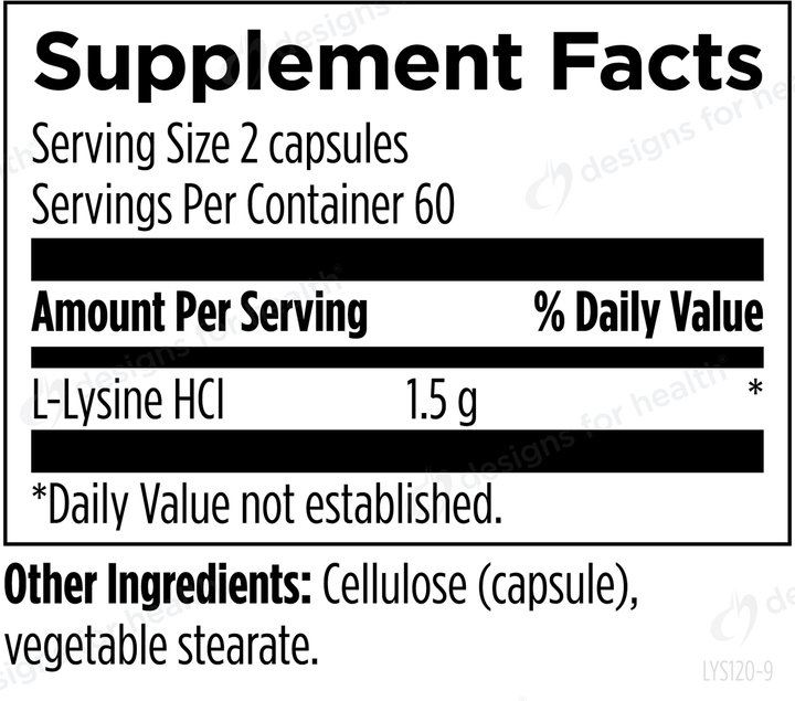 L-Lysine 1500 mg - 120 capsules
