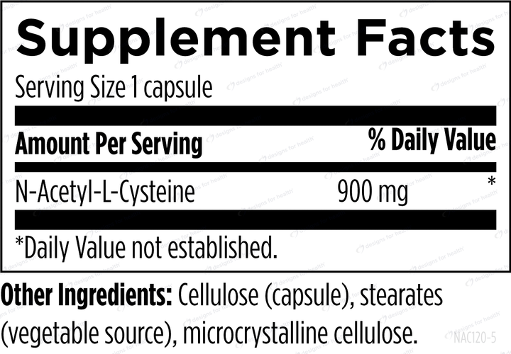 NAC (Formerly N-Acetyl-L-Cysteine) - 120 capsules