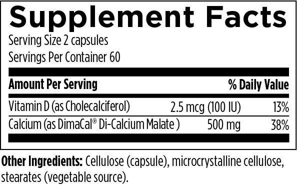 Calcium Malate Chelate 250 mg - 120 capsules