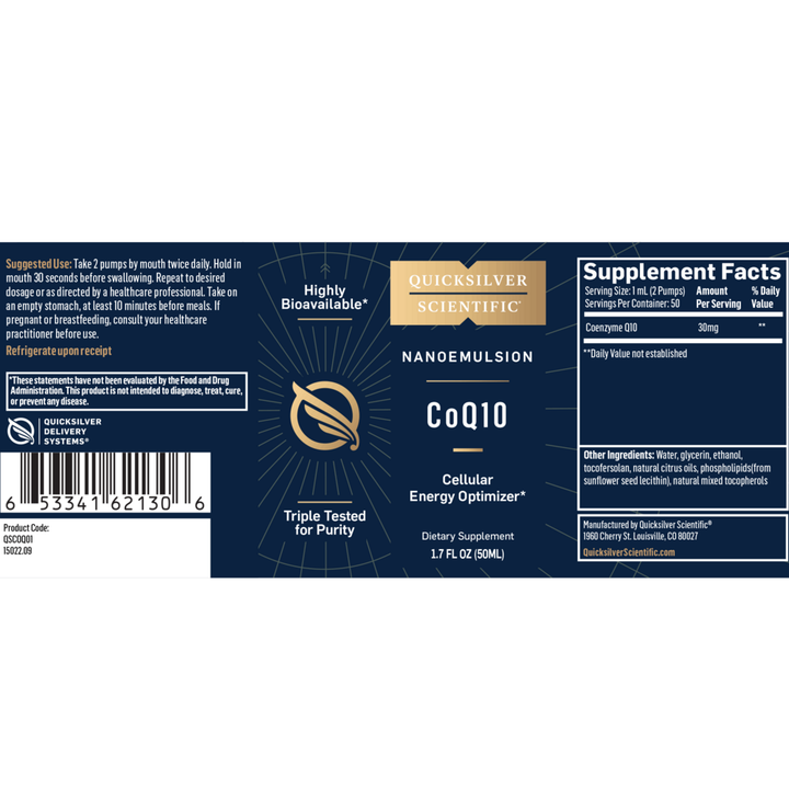 Nanoemulsified CoQ10 - 1.7 oz