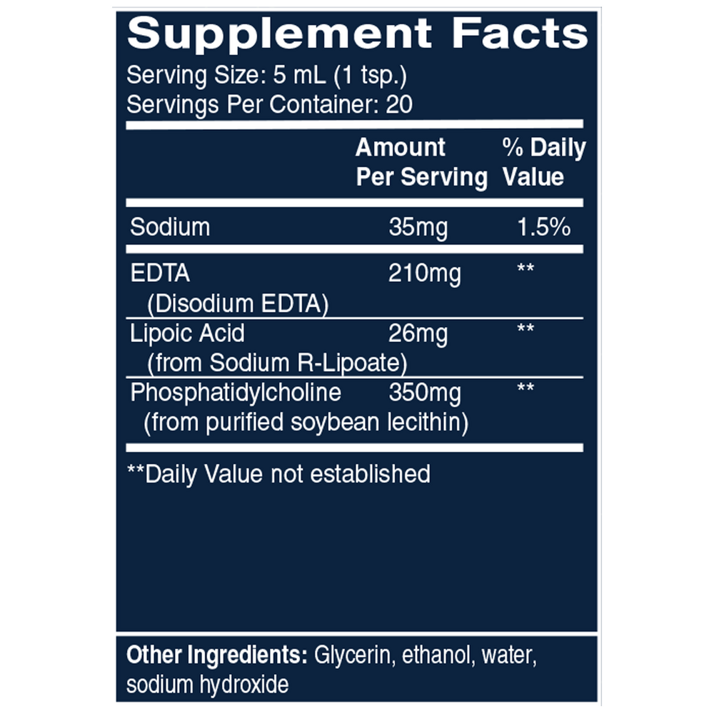 Liposomal EDTA with R-Lipoic Acid 4 oz