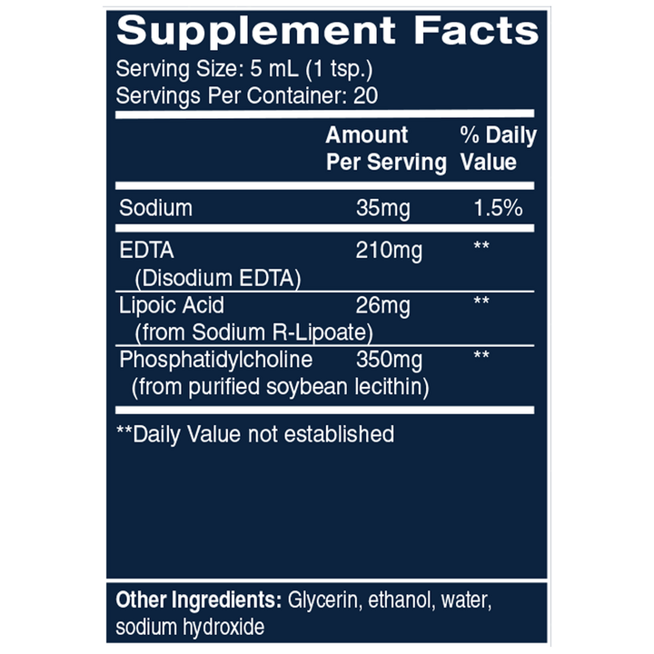 Liposomal EDTA with R-Lipoic Acid 4 oz