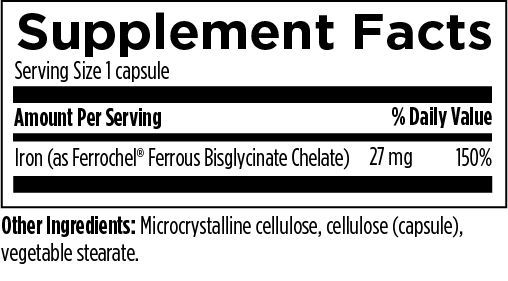 Ferrochel  Iron Chelate - 120 capsules