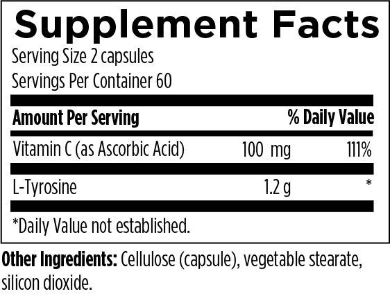 L-Tyrosine - 120 capsules