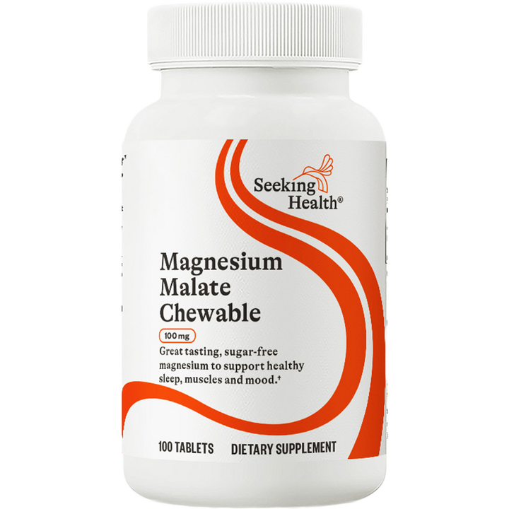 Magnesium Malate Chewable (Seeking Health) - 100 Tablets