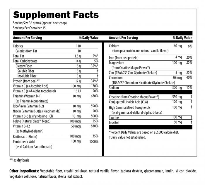 VegeMeal Vanilla - 540 grams (Formerly PaleoMeal DF)