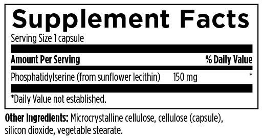 PS 150 (Phosphatidylserine 150mg) - 60 capsules