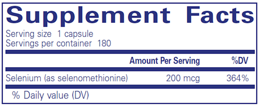 Selenium - 60 capsules By Pure