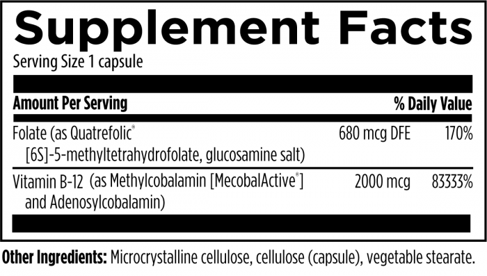 Ultra B12-Folate - 90 capsules