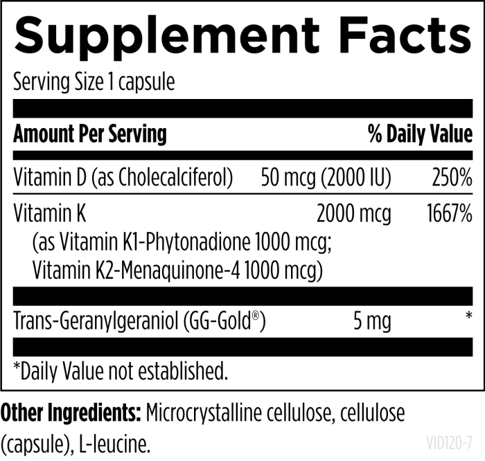 Vitamin D Synergy - 120 capsules